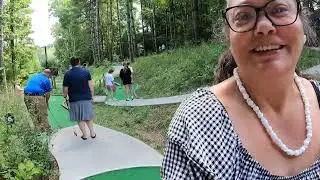 Vic's Place Mini Golf & Shaved Ice / Spruce Pine NC / Tournament 3, Team Steph vs. Team Lee