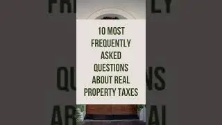 #shorts FAQs About Real Property Tax