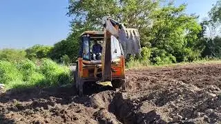 JCB 3DX Pipe Line Dig installation and Backfilling for Sugarcane Crop in Shinde Farm | jcb video