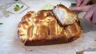Пирог к чаю с творогом