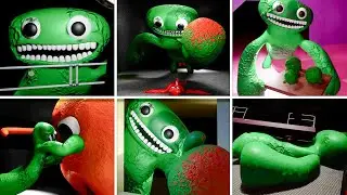 Garten of Banban 0,1,2,3,4,6,7,8 - All JUMBO JOSH Scenes and FIGHTS From Every Game