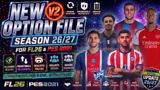 FL26 2026/2027 Season Update: All New Squads (Option File v2)