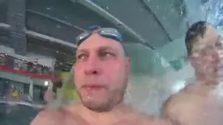 Экшн камера в воде -аква парк омск - сказка