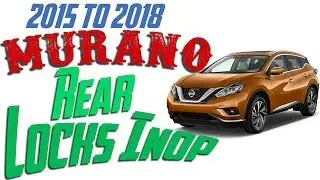 2018 Murano rear door locks inop - Diag - reprogram - TPMS set up