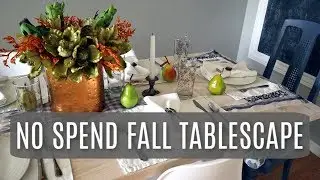 My No Spend Fall Tablescape and Dining Room Decor