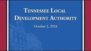 Tennessee Local Development Authority -10/02/2024