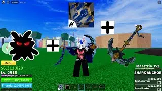 (combo de shark ancôr e god human) solando 2v1 insanamente 😎