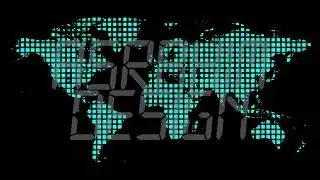Matrix Dot World Map Background Video -  HD
