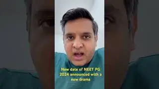 New date for NEET PG 2024 announced. Now there is a new drama. Two shifts! #neetpg2024