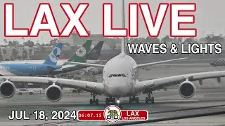 LAX LIVE | LOS ANGELES INTERNATIONAL AIRPORT PLANE SPOTTING- HEAVIES ALL DAY