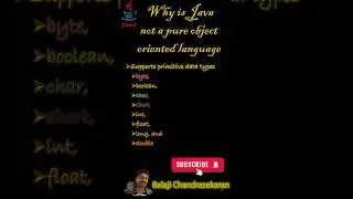 Why is Java  not a pure object oriented language ?