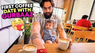 Our Baby’s First Coffee Date ☕👶 | First Family Café Vlog ❤️ A Lifetime Memory’s Gurbaaz singh 🧿
