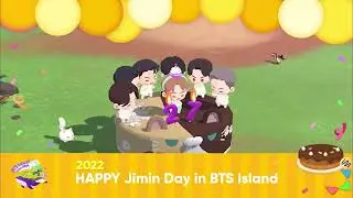 celebrating jimin's birthday in BTS island🎂💜💜