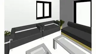 A simple 3d animated rendering Walk through in Revit Architecture