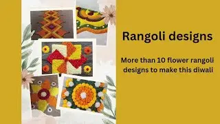 flower rangoli designs/ flowers rangoli ideas / flower rangoli/ Diwali Rangoli