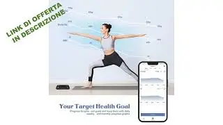EEBBL Bilancia Pesapersone Digitale Professionale, da Bagno, Impedenziometrica di Precisione