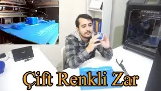3D Yazıcı ile Çift Renkli Zar Basmak