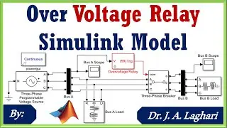 How to Design Over Voltage Relay Model in MATLAB SIMULINK | Dr. J. A. Laghari