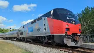 Amtrak HERITAGE UNIT #161 In Selma, NC!!