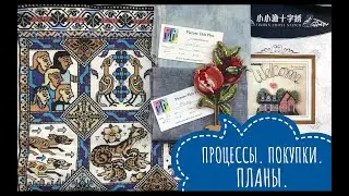 70. ТЕКУЩИЕ ВЫШИВАЛЬНЫЕ ПРОЦЕССЫ. ПОКУПКИ. ПЛАНЫ. Вступление в СП #мандалайтунг​ #ChatelaineSal