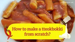 Making homemade tteokbokki