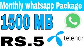 Telenor monthly whatsapp package | Telenor whatsapp package code