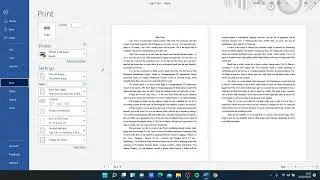 How to Operate Printer to Print Documents in Microsoft Word