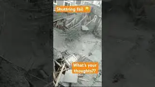 Slab casting shuttring fail #youtubeshorts #viral