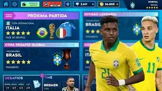 DLS | Modo Carreira Seleção Brasileira #37 ( Enfrentamos a Itália na Copa do Mundo )