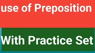 Use of important preposition with practice set #English Grammar #part -2