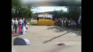 Танец с флагами. День села Тыгиш.