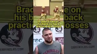 Braden Fiske speaks out on Coach Norvell’s pre practice race wins 😂 | 