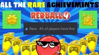 All The RARE  Achievements - Red Ball 4 (English / Português / Espanõl)