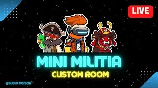 Mini Militia Live || Mini Militia Live Custom Room || Mini Militia Live Stream Now