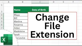 How to Change Excel File Extension xls, xlsx, xlsm, xlsb, xps, pdf