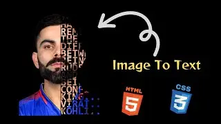 Create Image to Text using Html & Css With source code