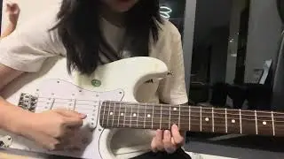 Duvet - electric guitar 🎸 first song as a beginner | paperbag.-.