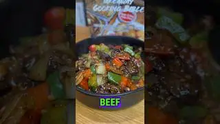 Tender BEEF in BLACK BEAN SAUCE with red and green peppers