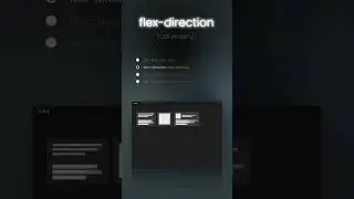 css flex direction property 