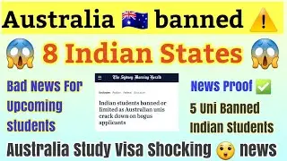 Shocking ⚠️ News for Indian Students 🚫 from Australia 🇦🇺  !!