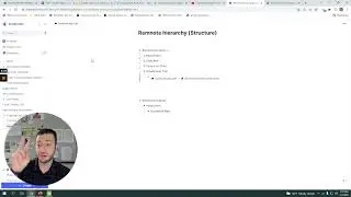 Remnote hierarchy (parent, child, tab, shift + tab, breadcrumb)