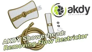 AKDY Showerhead: Removing Flow Restrictor [How-To]