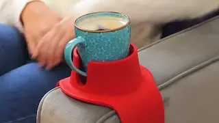 Sofa armrest cup holder beverage