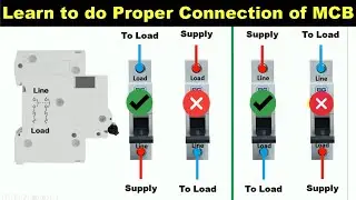 All Types of MCB Proper Connection | Input and output MCB connection 