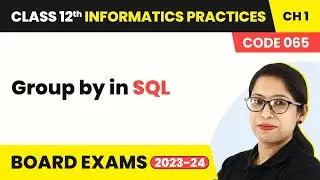Group by in SQL - Querying & SQL Functions | Class 12 Informatics Practices Chapter 1 (2022-23)