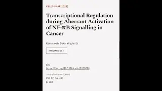 Transcriptional Regulation during Aberrant Activation of NF-κB Signalling in Cancer | RTCL.TV