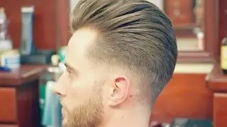 Step by Step Tutorial: Undercut with a Slicked Back Pompadour