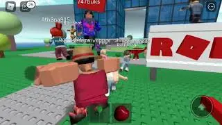 Playing Natural Disaster Survival on Roblox