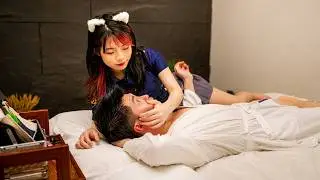 The Little Miss Pussycat offers you a soft massage. No.9/ASMR