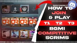 How To Join Competitive & T1 T2 T3 Scrims in Bgmi| How To Register in 5K Under Dog Cup S2 Free Entry